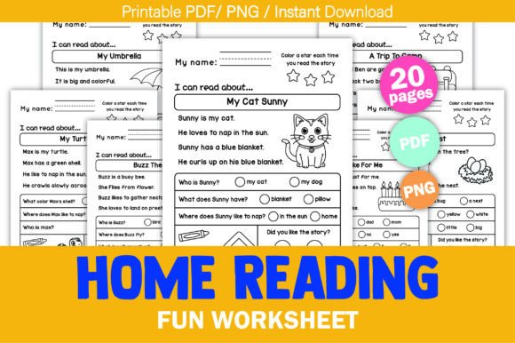 Download Home Reading Fun Worksheet - Home Collection