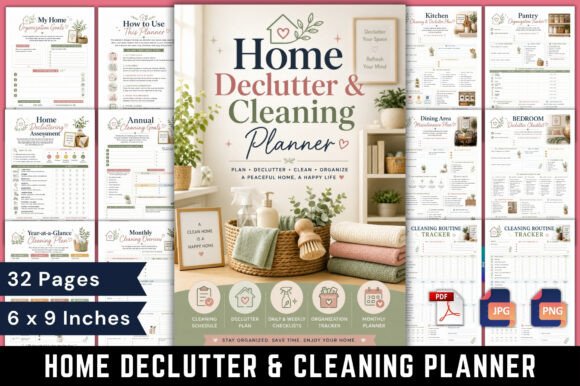 Download Home Declutter &amp; Cleaning Planner - Home Collection