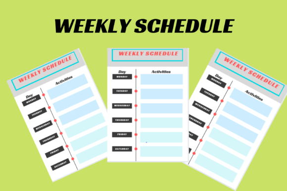 Download Colorful Weekly Schedule - Weekly schedule Collection